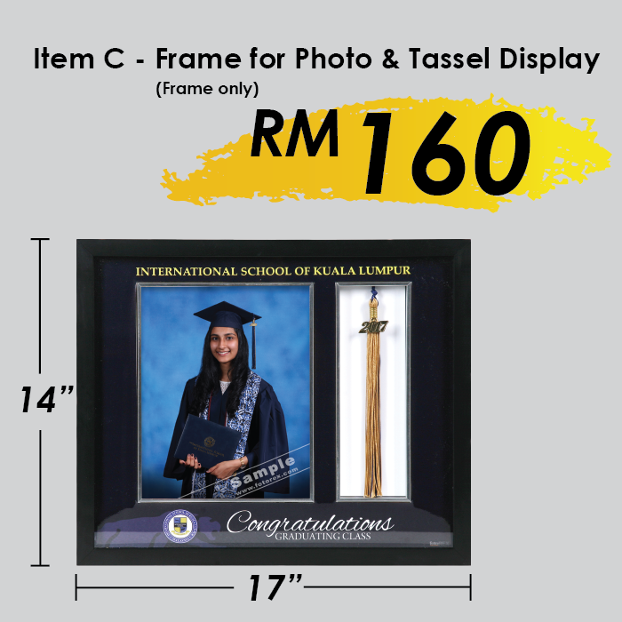 ISKLGC - Item C - Frame for Photo & Tassel Display - RM160